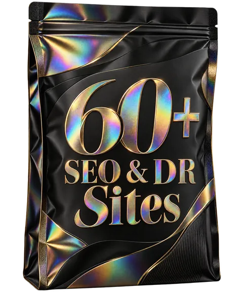 60 plus SEO and DR sites pack